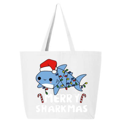 Santa Shark Merry Sharkmas 25L Jumbo Tote