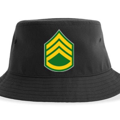 Staff Sergeant Military Badge Sustainable Bucket Hat