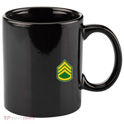 Staff Sergeant Military Badge 11oz C Handle Ceramic Mug