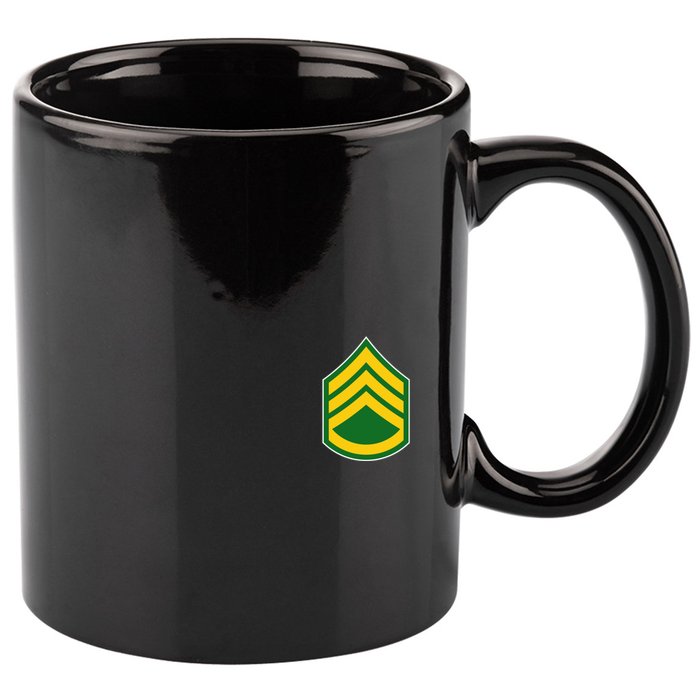 Staff Sergeant Military Badge 11oz C Handle Ceramic Mug