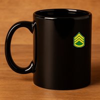 Staff Sergeant Military Badge 11oz C Handle Ceramic Mug
