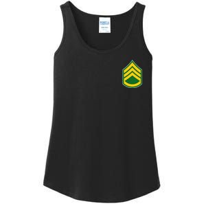 Staff Sergeant Military Badge Ladies Essential Tank