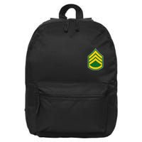 Staff Sergeant Military Badge 16 in Basic Backpack