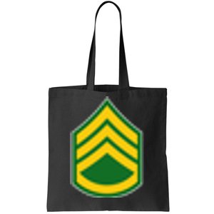 Staff Sergeant Military Badge Tote Bag