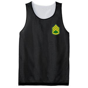 Staff Sergeant Military Badge Mesh Reversible Basketball Jersey Tank