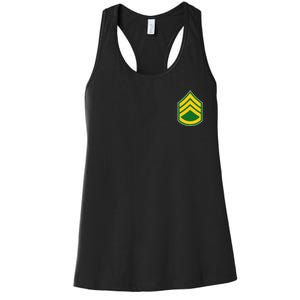 Staff Sergeant Military Badge Women's Racerback Tank