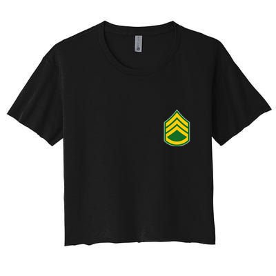 Staff Sergeant Military Badge Crop Top