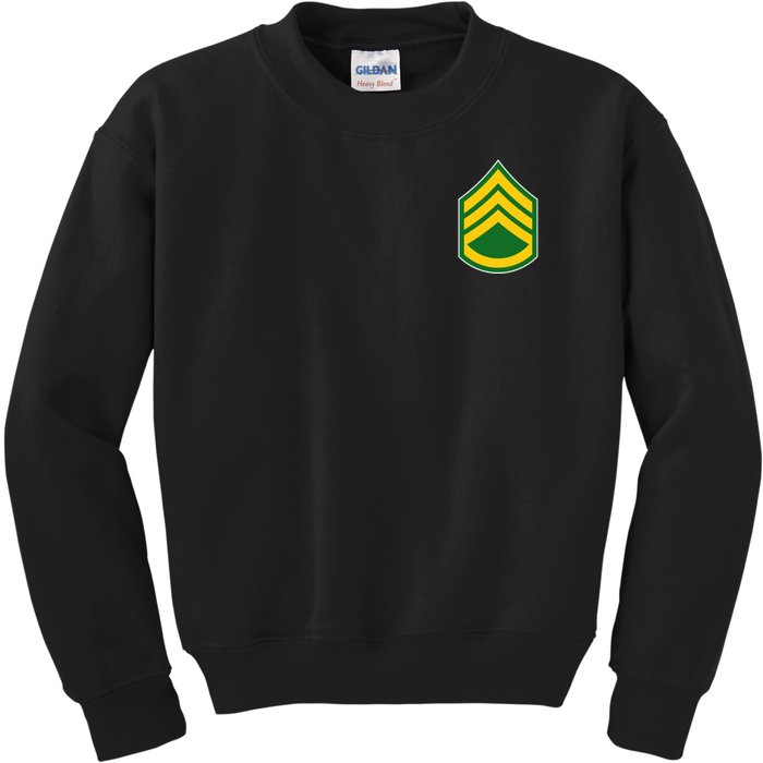 Staff Sergeant Military Badge Kids Sweatshirt