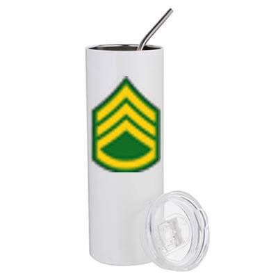 Staff Sergeant Military Badge Stainless Steel Tumbler