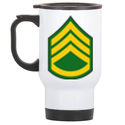 Staff Sergeant Military Badge Stainless Steel Travel Mug