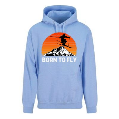 Snow Ski Mountain Skier Downhill Skiing Trip Ski Lover Gift Unisex Surf Hoodie