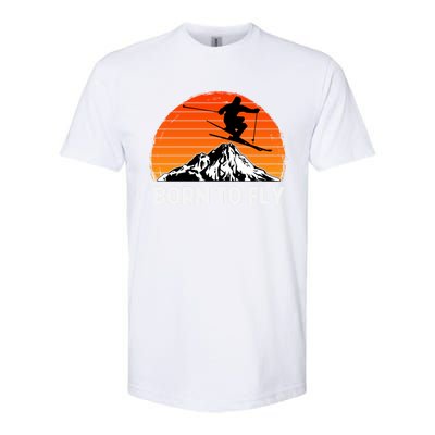 Snow Ski Mountain Skier Downhill Skiing Trip Ski Lover Gift Softstyle CVC T-Shirt