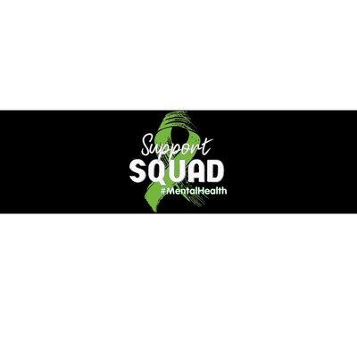 Support Squad Mental Health Awareness Lime Green Ribbon Bumper Sticker