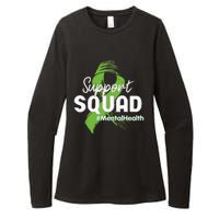 Support Squad Mental Health Awareness Lime Green Ribbon Womens CVC Long Sleeve Shirt