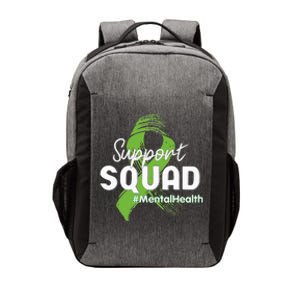 Support Squad Mental Health Awareness Lime Green Ribbon Vector Backpack