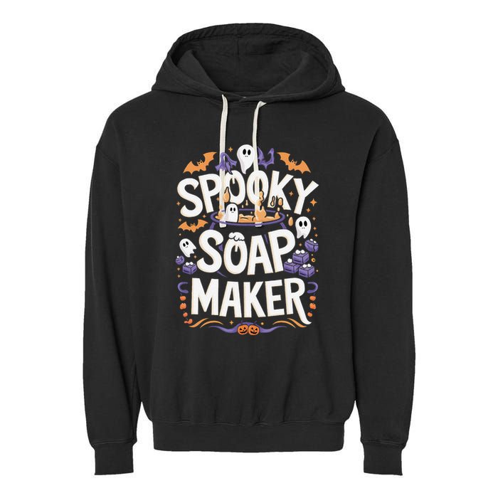 Spooky Soap Maker Halloween Soap Making Garment-Dyed Fleece Hoodie