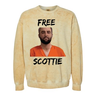 Scottie Scheffler Mugshot 2024 Colorblast Crewneck Sweatshirt