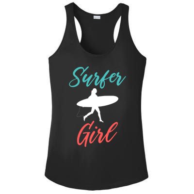 Surfer Surfing Mom Surf Gift Ladies PosiCharge Competitor Racerback Tank