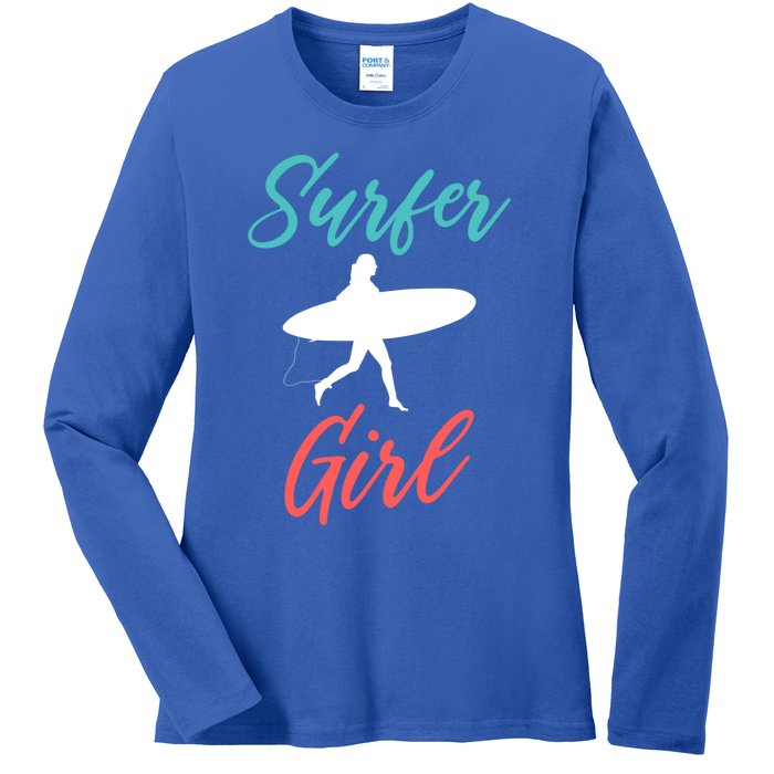 Surfer Surfing Mom Surf Gift Ladies Long Sleeve Shirt