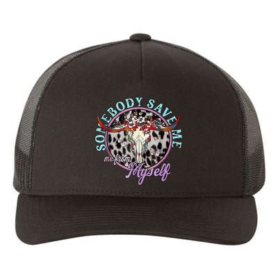 Somebody Save Me Country Music Yupoong Adult 5-Panel Trucker Hat