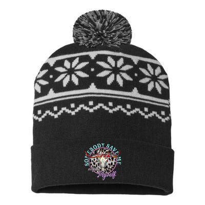 Somebody Save Me Country Music USA-Made Snowflake Beanie