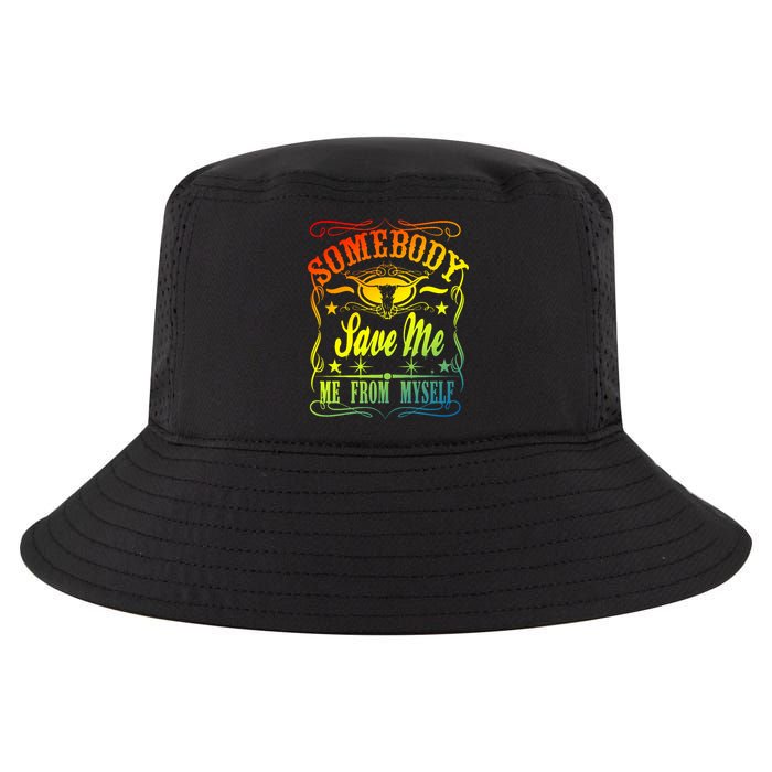 Somebody Save Me From Myself Country Cool Comfort Performance Bucket Hat