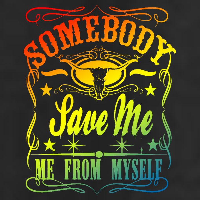 Somebody Save Me From Myself Country Garment-Dyed Heavyweight T-Shirt
