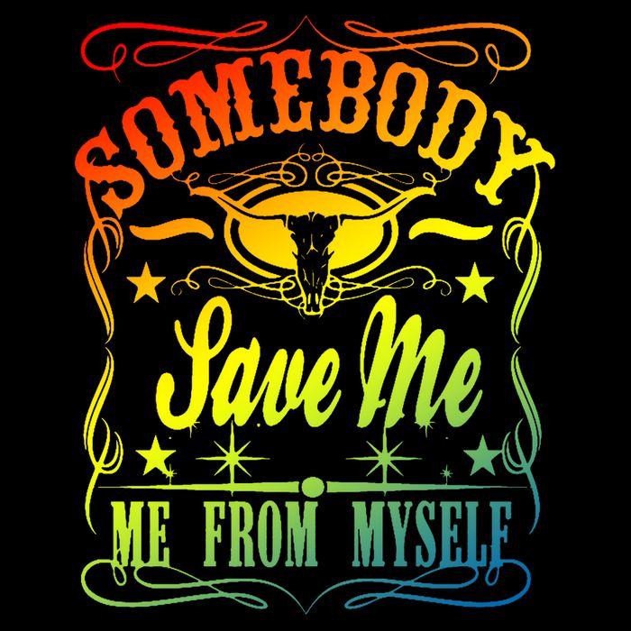Somebody Save Me From Myself Country 7-Panel Snapback Hat
