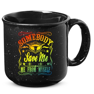 Somebody Save Me From Myself Country 15oz Campfire Ceramic Mug