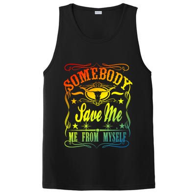 Somebody Save Me From Myself Country PosiCharge Competitor Tank