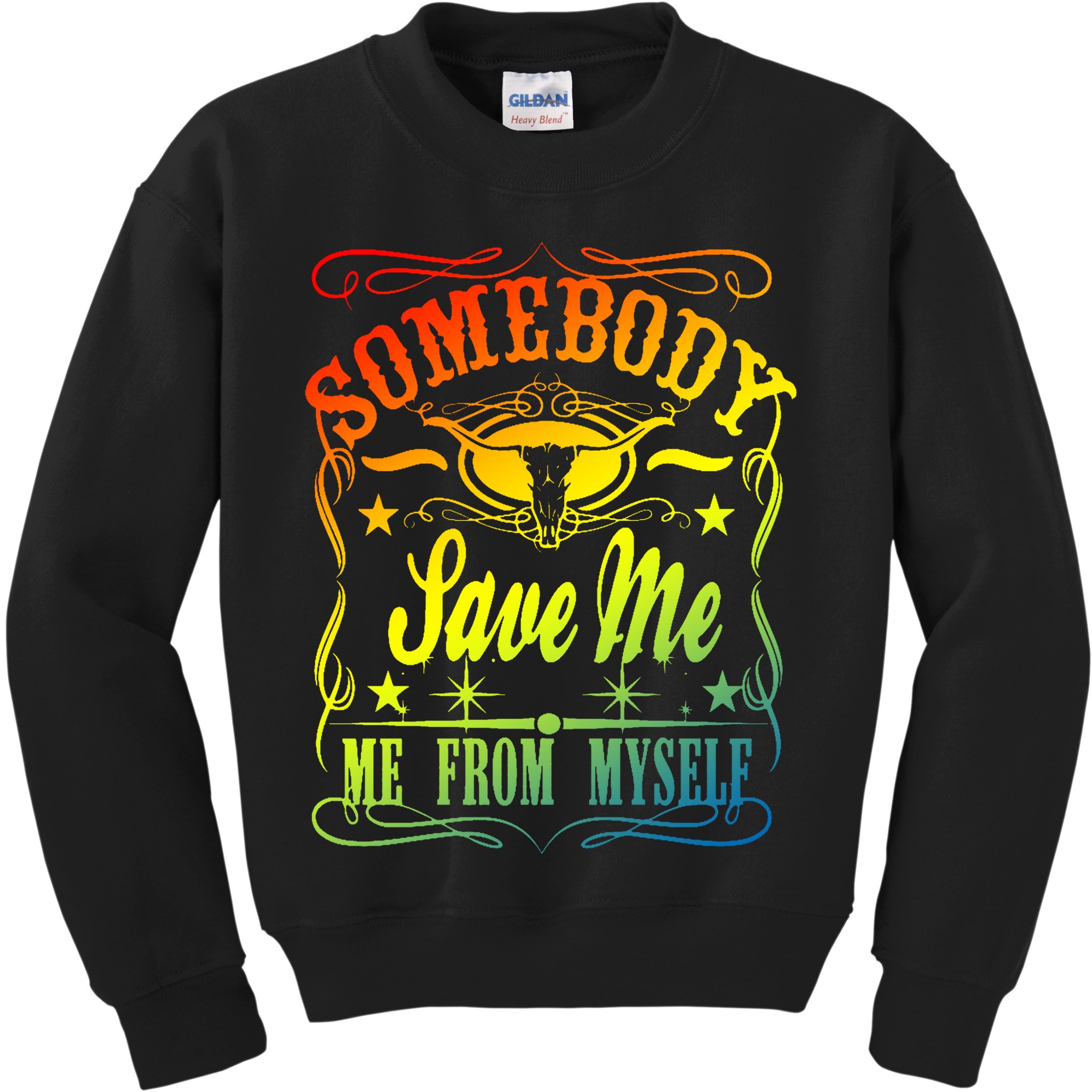 Somebody Save Me From Myself Country Kids Sweatshirt