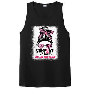 Support Squad Messy Bun Pink Warrior Breast Cancer Awareness PosiCharge Competitor Tank