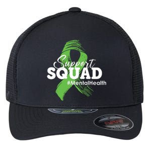 Support Squad Mental Health Awareness Ribbon Flexfit Unipanel Trucker Cap