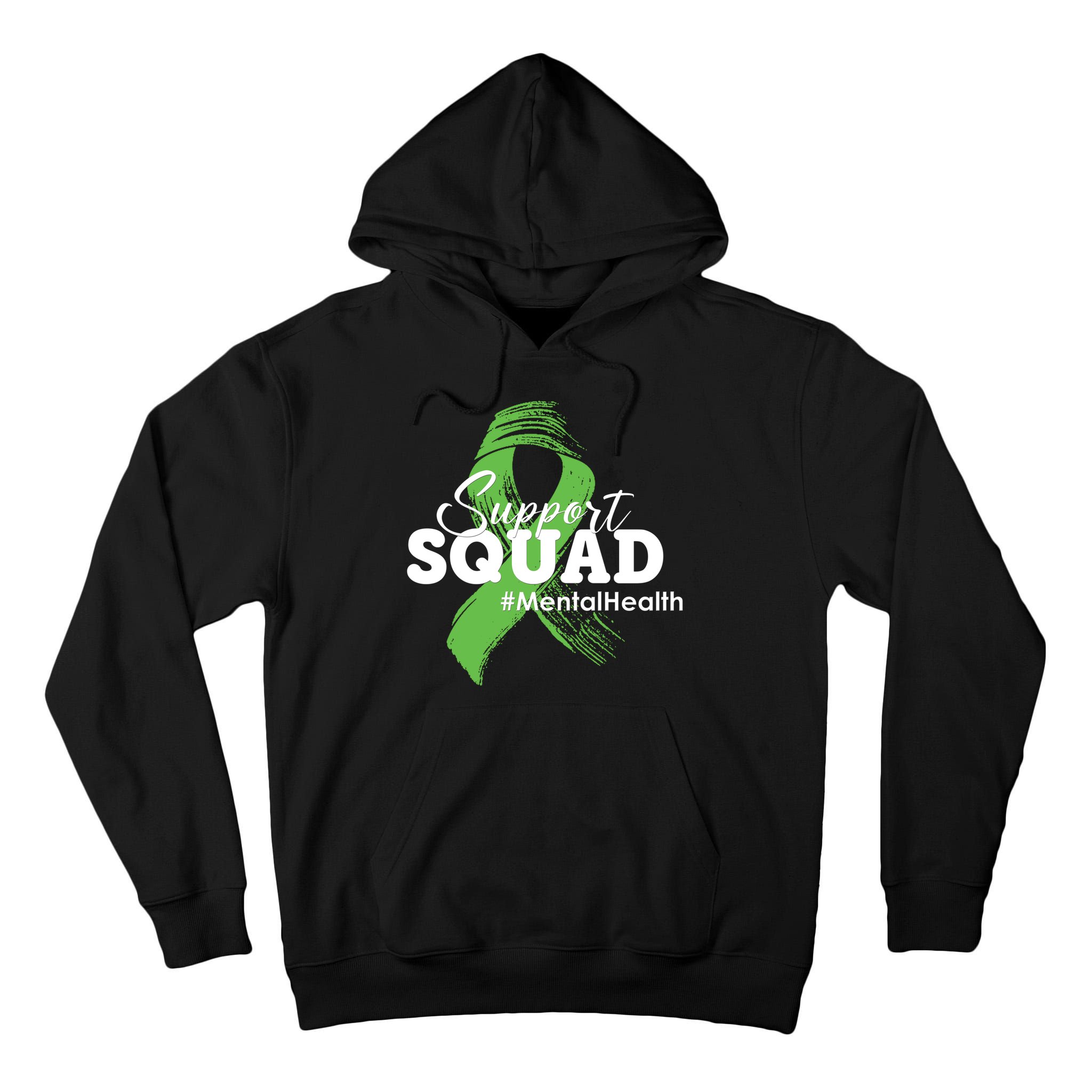 Support Squad Mental Health Awareness Ribbon Tall Hoodie
