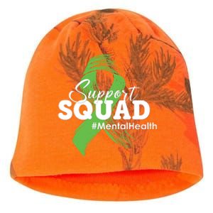 Support Squad Mental Health Awareness Ribbon Kati - Camo Knit Beanie