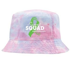 Support Squad Mental Health Awareness Ribbon Tie-Dyed Bucket Hat