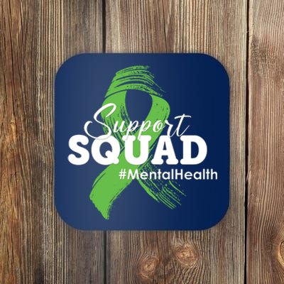 Support Squad Mental Health Awareness Ribbon Coaster