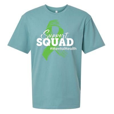 Support Squad Mental Health Awareness Ribbon Sueded Cloud Jersey T-Shirt