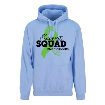 Support Squad Mental Health Awareness Ribbon Unisex Surf Hoodie