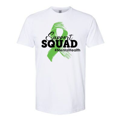 Support Squad Mental Health Awareness Ribbon Softstyle CVC T-Shirt