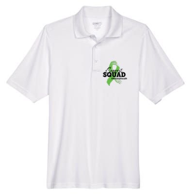 Support Squad Mental Health Awareness Ribbon Men's Origin Performance Pique Polo