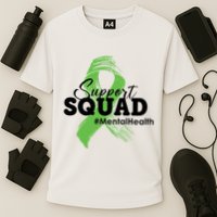 Support Squad Mental Health Awareness Ribbon Performance Shirt