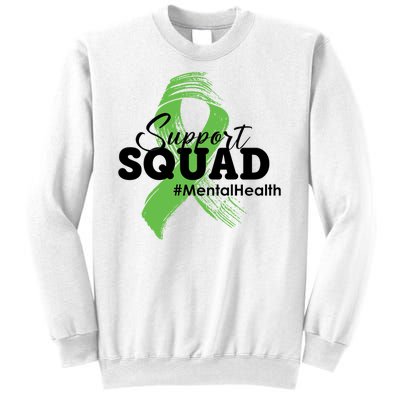 Support Squad Mental Health Awareness Ribbon Sweatshirt