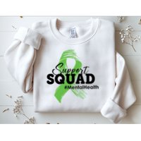 Support Squad Mental Health Awareness Ribbon Sweatshirt