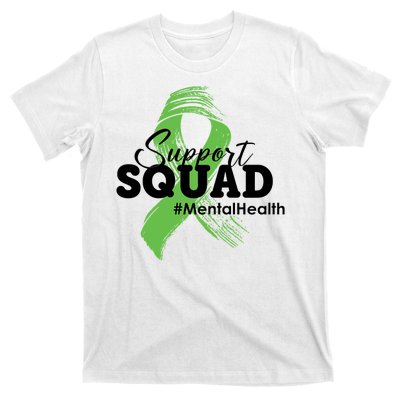 Support Squad Mental Health Awareness Ribbon T-Shirt