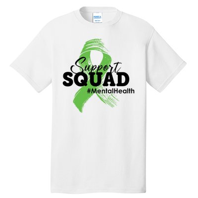 Support Squad Mental Health Awareness Ribbon Tall T-Shirt