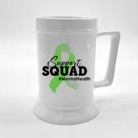 Support Squad Mental Health Awareness Ribbon Beer Stein