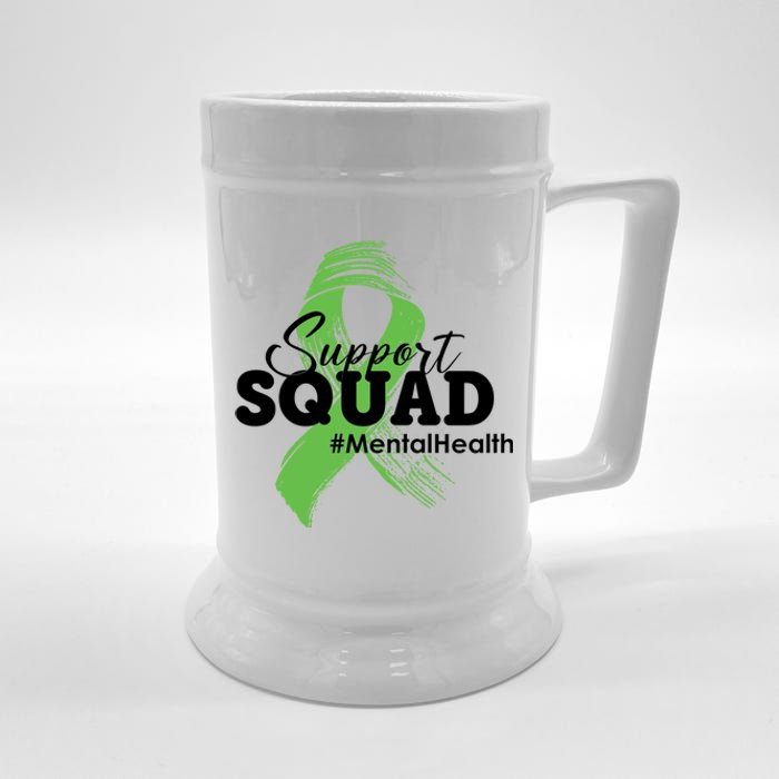 Support Squad Mental Health Awareness Ribbon Beer Stein