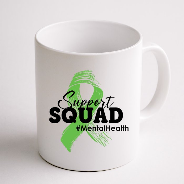 Support Squad Mental Health Awareness Ribbon Coffee Mug