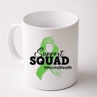 Support Squad Mental Health Awareness Ribbon Coffee Mug